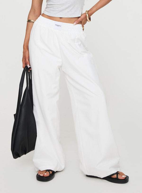 Beach House Pants White Tall