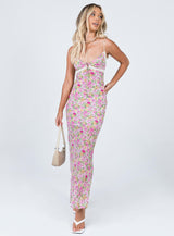 Emily Maxi Dress Pink Floral