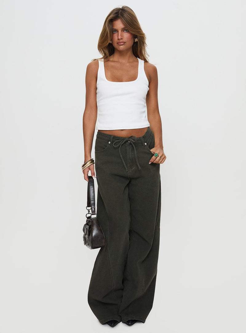 Bruiser Tie Waist Jeans Green