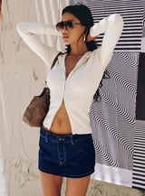 Rhode Mini Skort Blue Denim