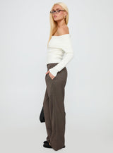 Briellea Thick Waistband Pant Pinstripe