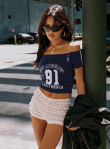 Angelis Lace Shorts White