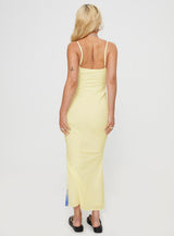 Katrine Flower Maxi Dress Cream