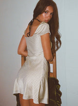 Lucienna Polka Dot Mini Dress White / Black