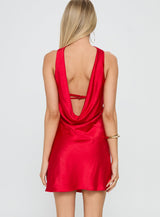 Legacies Strapless Mini Dress Red