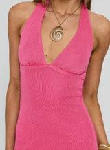 Leam Mini Dress Hot Pink