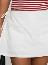 Gigi Wrap Skort White Petite