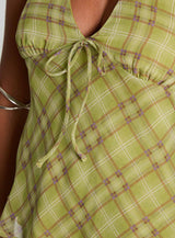 Amalthea Top Green Check
