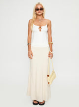 Bet You Wanna Bead Detail Top White