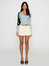 Sonsie Mini Skirt Cream