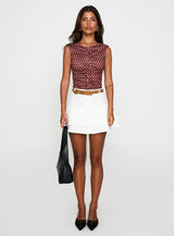 Boderek Mini Skirt White
