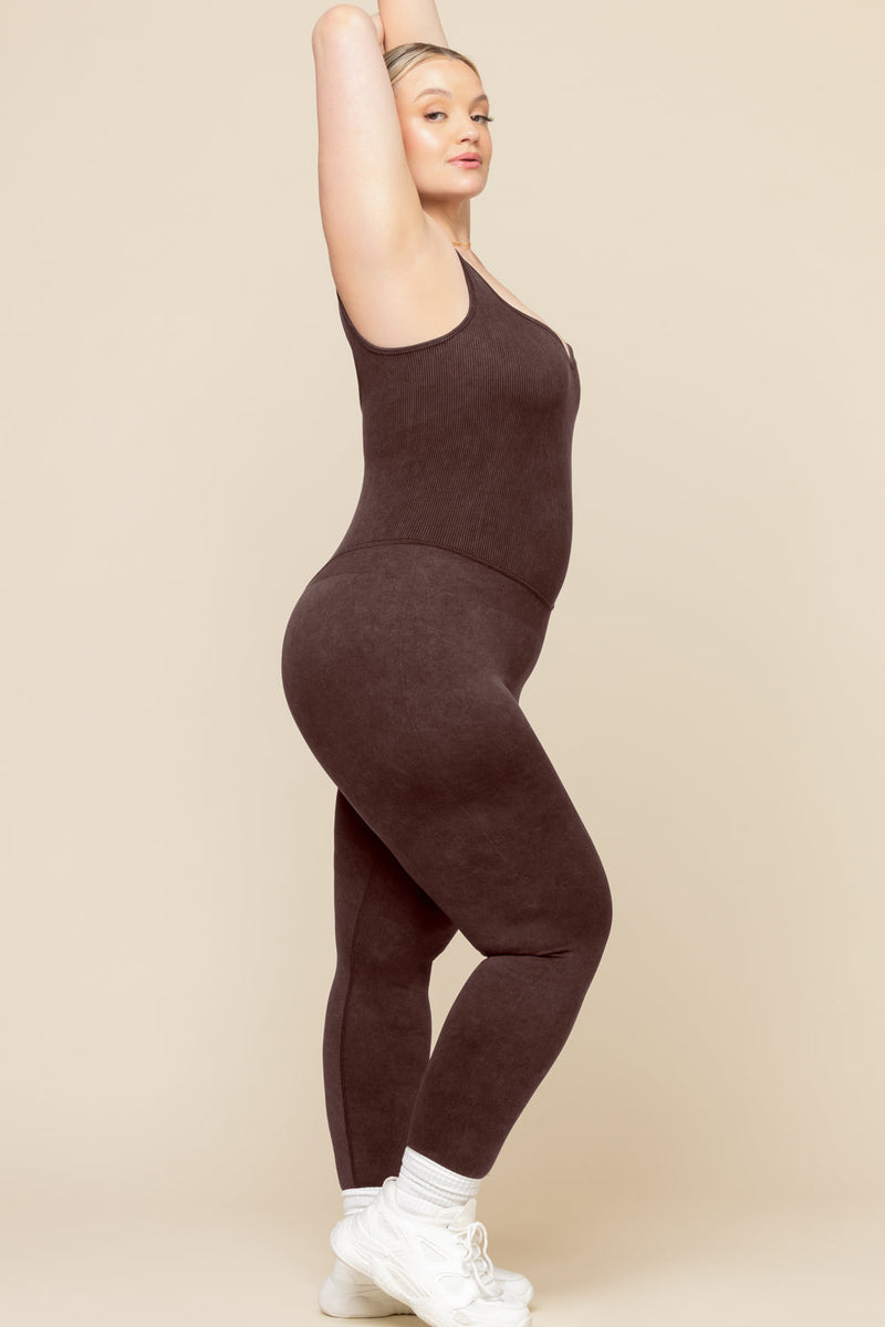 Be Flexible Seamless Onesie - French Roast