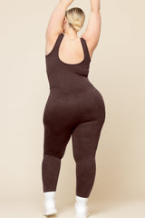 Be Flexible Seamless Onesie - French Roast