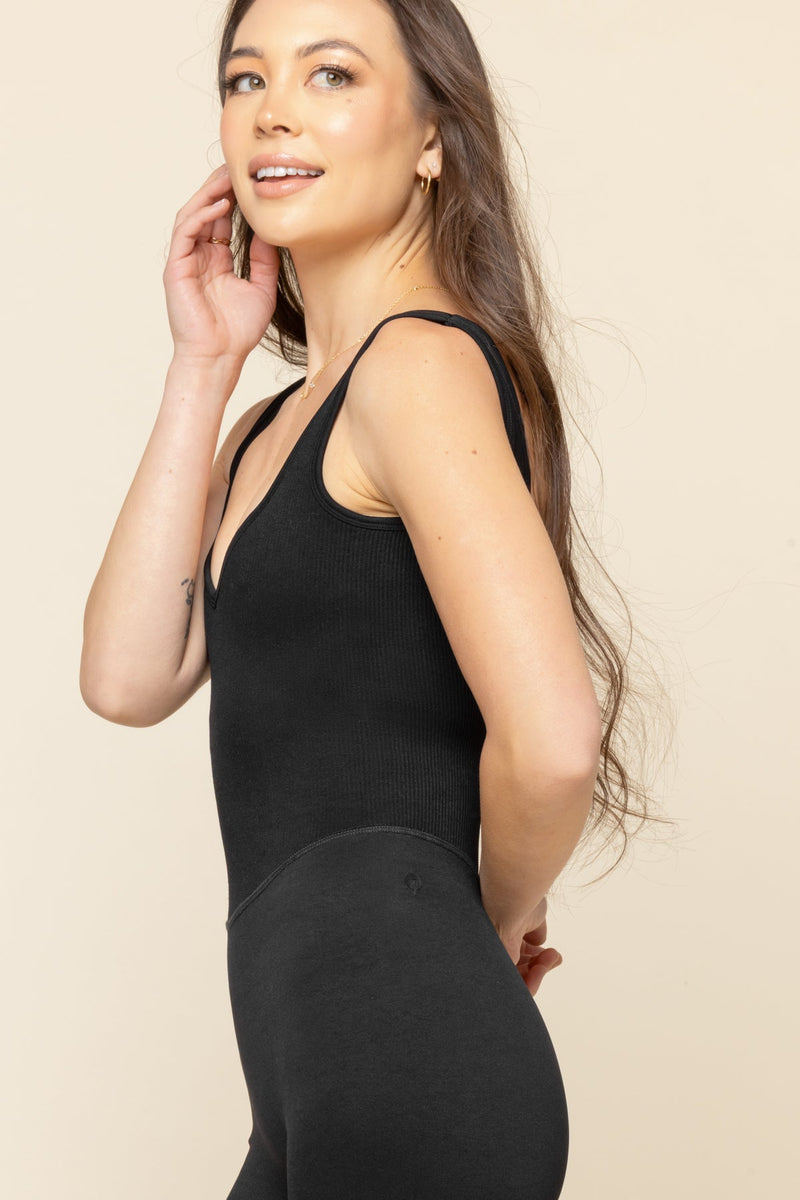 Be Flexible Seamless Onesie - Black