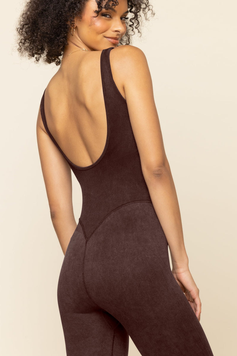 Be Flexible Seamless Onesie - French Roast