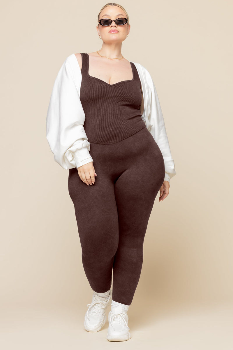 Be Flexible Seamless Onesie - French Roast