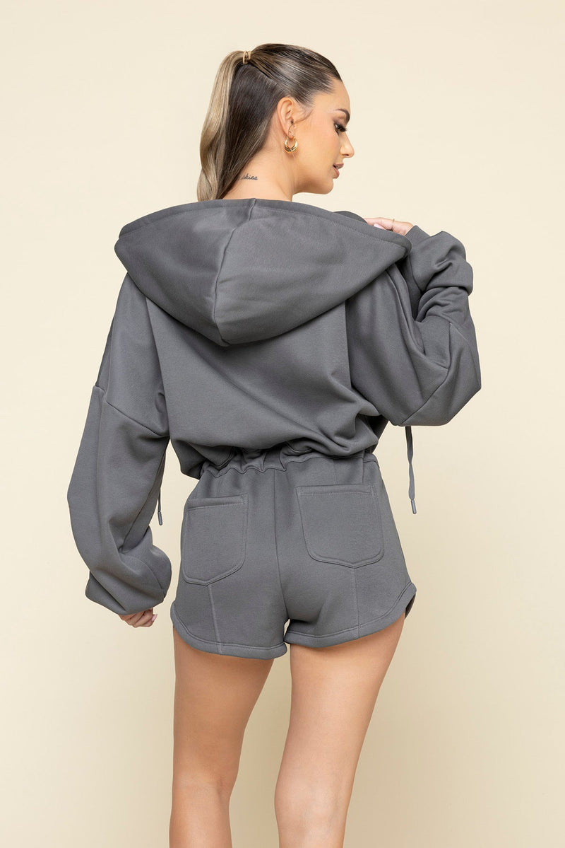Cloud Romper - Smoke