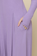 Go With The Flow Long Sleeve Jumpsuit - Lavender Haze