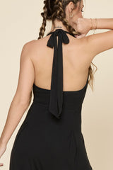 Halter Go with the Flow Jumpsuit - Black