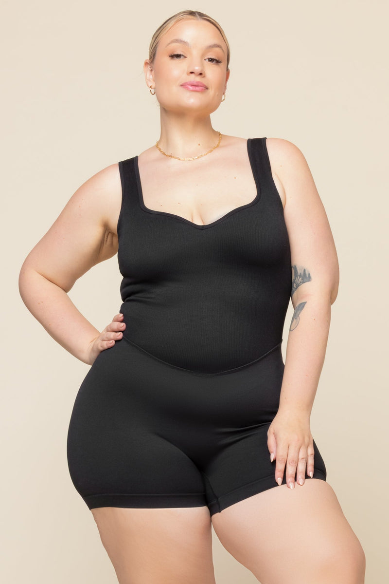 Hey Shorty Seamless Shortsie - Black