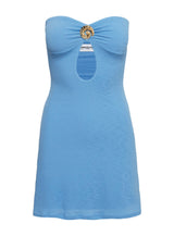 Marquita Strapless Mini Dress Blue