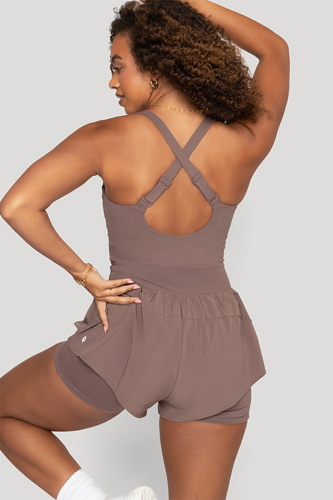 Supershort™ Runsie - Peppercorn