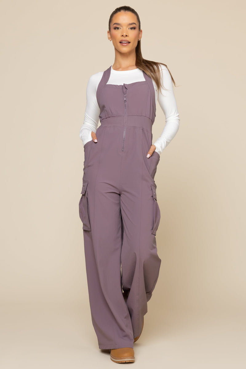 Take a Hike Overalls - Dusty Mauve