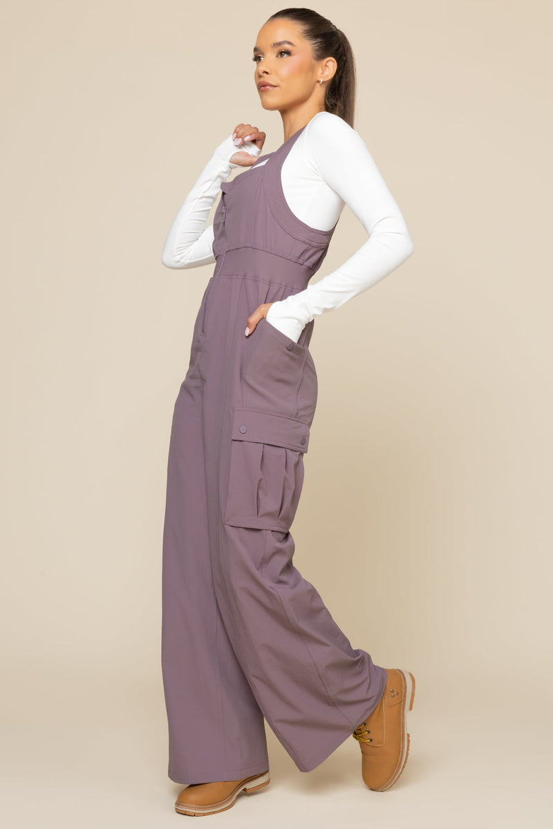 Take a Hike Overalls - Dusty Mauve
