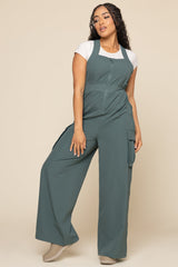 Take a Hike Overalls - Fog Green