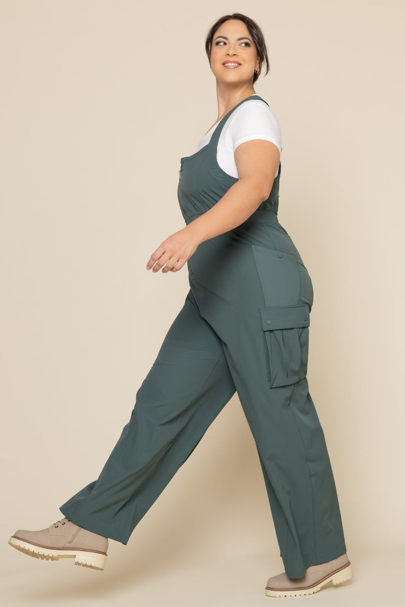Take a Hike Overalls - Fog Green