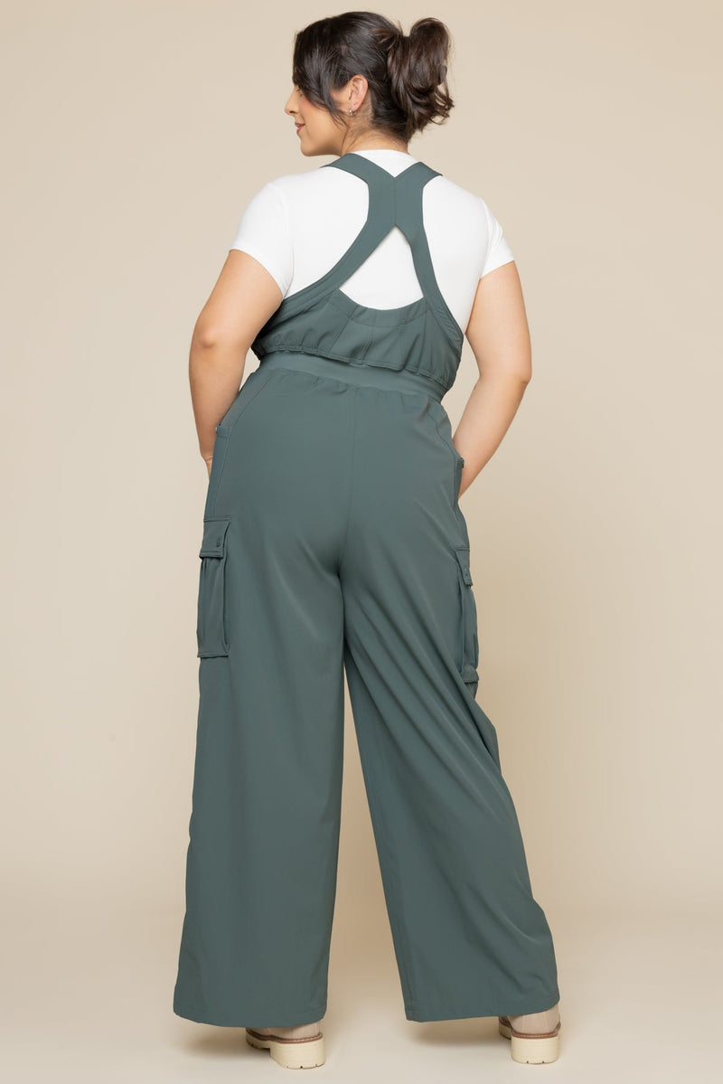 Take a Hike Overalls - Fog Green